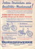 Dürkopp Fahrrad Prospekt 1930er Jahre