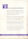 Dürkopp Motorfahrrad M 10 brochure ca. 1949