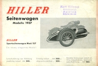 Hiller Seitenwagen Prospekt 1937