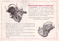 Gritzner motorcycle brochure 1936