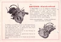 Gritzner motorcycle brochure 1938