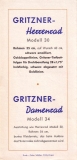 Gritzner Fahrrad Prospekt 1950/60er Jahre