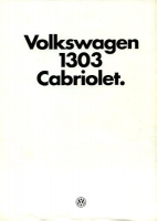 VW Käfer 1303 Cabriolet brochure 1.1979