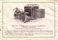 D-Rad R 0/4 mit D-Lieferbeiwagen Prospekt ca.1925