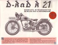 D-Rad R 21 Prospekt 1931/2