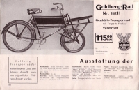 Goldberg-Rad Fahrrad Programm 1939