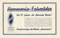 Hammonia Fahrrad Programm 1934