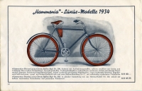 Hammonia Fahrrad Programm 1934