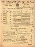 NSU Preisliste 1.6.1928