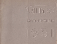 Triumph Programm 1931 Teil 1