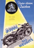 Triumph B 200 + B 200 L brochure 1936