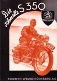 Triumph S 350 brochure 1937