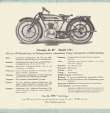 Triumph K III brochure model 1927