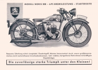 Triumph Noris 200 Prospekt 1934