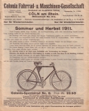 Colonia Fahrrad Programm 1911