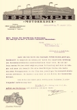 Triumph letter 1931