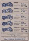 Triumph Programm 1934