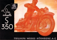 Triumph S 350 brochure 1936