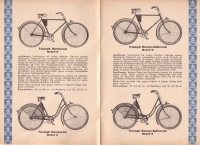 Triumph Fahrrad Programm 1934