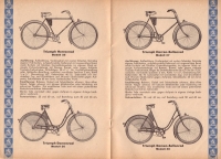 Triumph Fahrrad Programm 1934