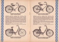 Triumph Fahrrad Programm 1934