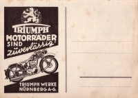 Triumph Ansichtskarten 1930er Jahre