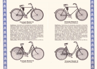 Triumph Fahrrad Programm 1933