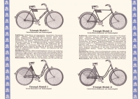 Triumph Fahrrad Programm 1933