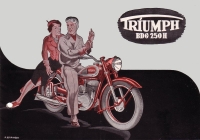 Triumph BDG 250 H brochure 1952