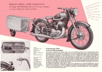 Triumph Boss und Campo Anhänger Prospekt 1954/55