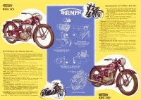 Preview: Triumph BDG 125 und BDG 250 Prospekt 1950/51