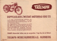 Triumph travel brochure 1951/52