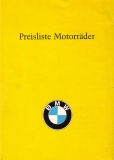 BMW Preisliste 9.1968