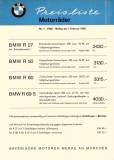 BMW Preisliste 1965