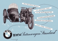 BMW R 25 mit Seitenwagen Standard, Prospekt 1951