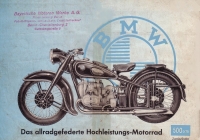 BMW 500 ccm R 51 / 2 Prospekt 1950