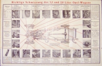 Preview: Opel 1,3Ltr. U. 2,0Ltr. Deutschen Vacuum Oel AG Schmieranleitung 6.1935