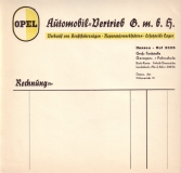 Preview: Opel Brief eines Dessauer Händlers 1930er Jahre