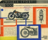 Imperia Sport 500 ccm Prospekt ca. 1930