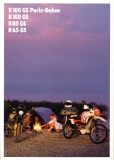 BMW R 100 GS P.-D., R 100 GS, R 80 GS und R 65 GS Prospekt 1989