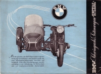 BMW mit Seitenwagen, Prospekt 1950