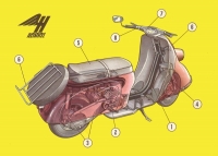 Heinkel Tourist 175 ccm brochure ca. 1960