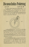 Indus Motorrad 350 ccm Prospekt ca. 1925