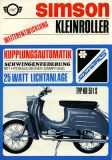 Simson Kleinroller Typ KR 51/1 S Prospekt 1969