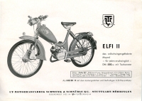 UT Elfi II Moped Prospekt 1950er Jahre