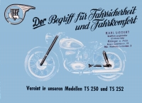 UT TS 250 u. TS 252 Prospekt ca. 1952