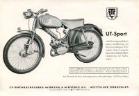 UT Sport Moped Prospekt 1950er Jahre