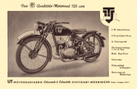 UT 125 ccm Prospekt ca. 1949