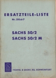 Sachs 50/2 50/2 M partlist 1961