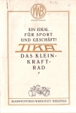 Tika Kleinkraftrad Prospekt ca.1923